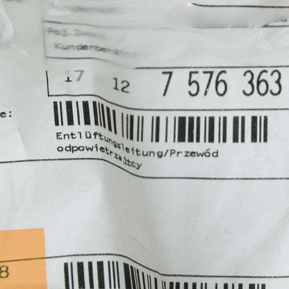 NEW BMW X5 E70 ENGINE COOLANT OVERFLOW HOSE 17127576363 7576363 ORIGINAL