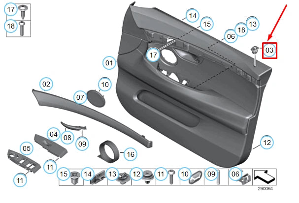 NEW BMW 5 F07 FRONT DOOR LOCKING BUTTON COVER BLACK 51429156513 ORIGINAL