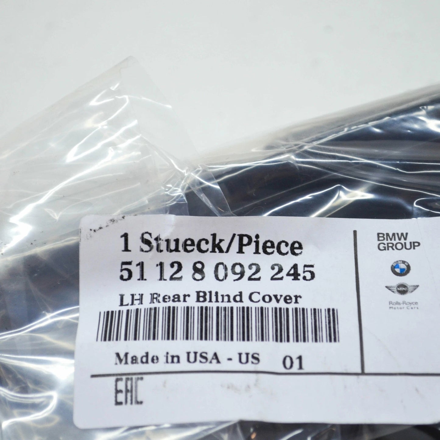 NEW BMW X6 G06 M REAR BUMPER LEFT GRILL TRIM 51128092245 8092245 ORIGINAL