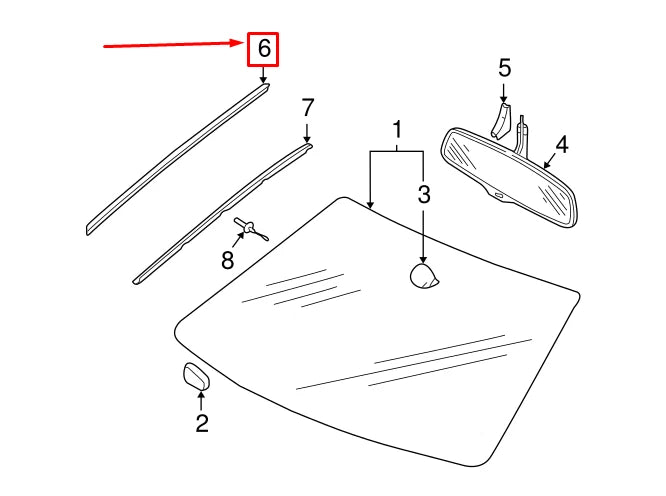 NEW AUDI A4 AVANT B7 FRONT LEFT WATER DEFLECTOR STRIP 8E0854327E01C ORIGINAL