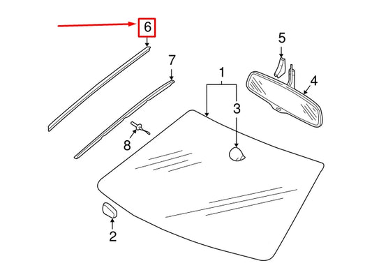 NEW AUDI A4 AVANT B7 FRONT LEFT WATER DEFLECTOR STRIP 8E0854327E01C ORIGINAL