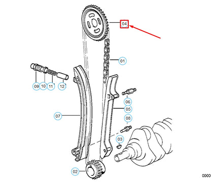 NEW BMW 3 E36 TIMING CHAIN SPROCKET 11311722841 1722841 ORIGINAL