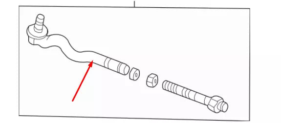 NEW BMW 3 E46 STEERING RACK RIGHT TIE ROD 32112228786 2228786 ORIGINAL