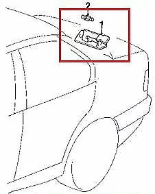 NEW BMW 3 E36 LICENSE PLATE LIGHT 63261387047 ORIGINAL