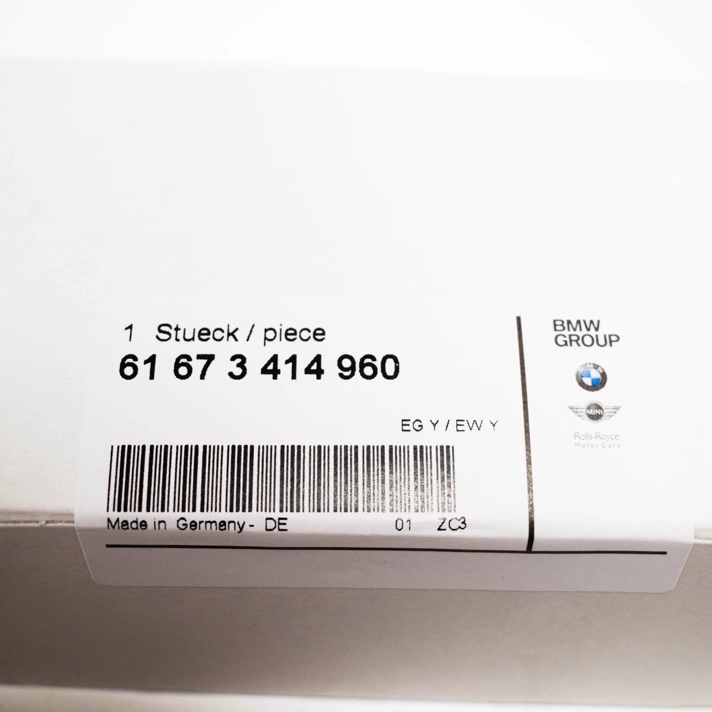 NEW BMW X3 E83 FRONT BUMPER HEADLIGHT WASHER NOZZLE SPRAY 61673414960 ORIGINAL