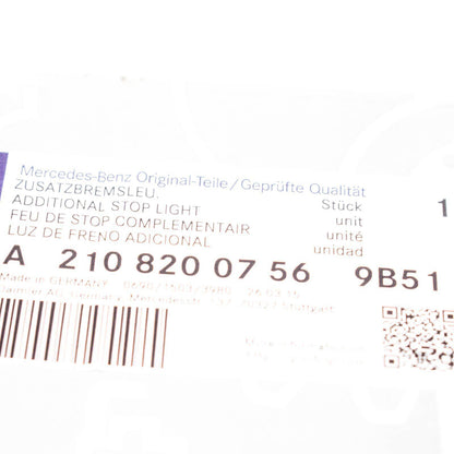 NEW MERCEDES BENZ E W210 THIRD BRAKE STOP LIGHT A21082007569B51 ORIGINAL
