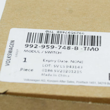 NEW PORSCHE TAYCAN RIGHT SEAT CONTROL SWITCH 992959748G1E0 ORIGINAL