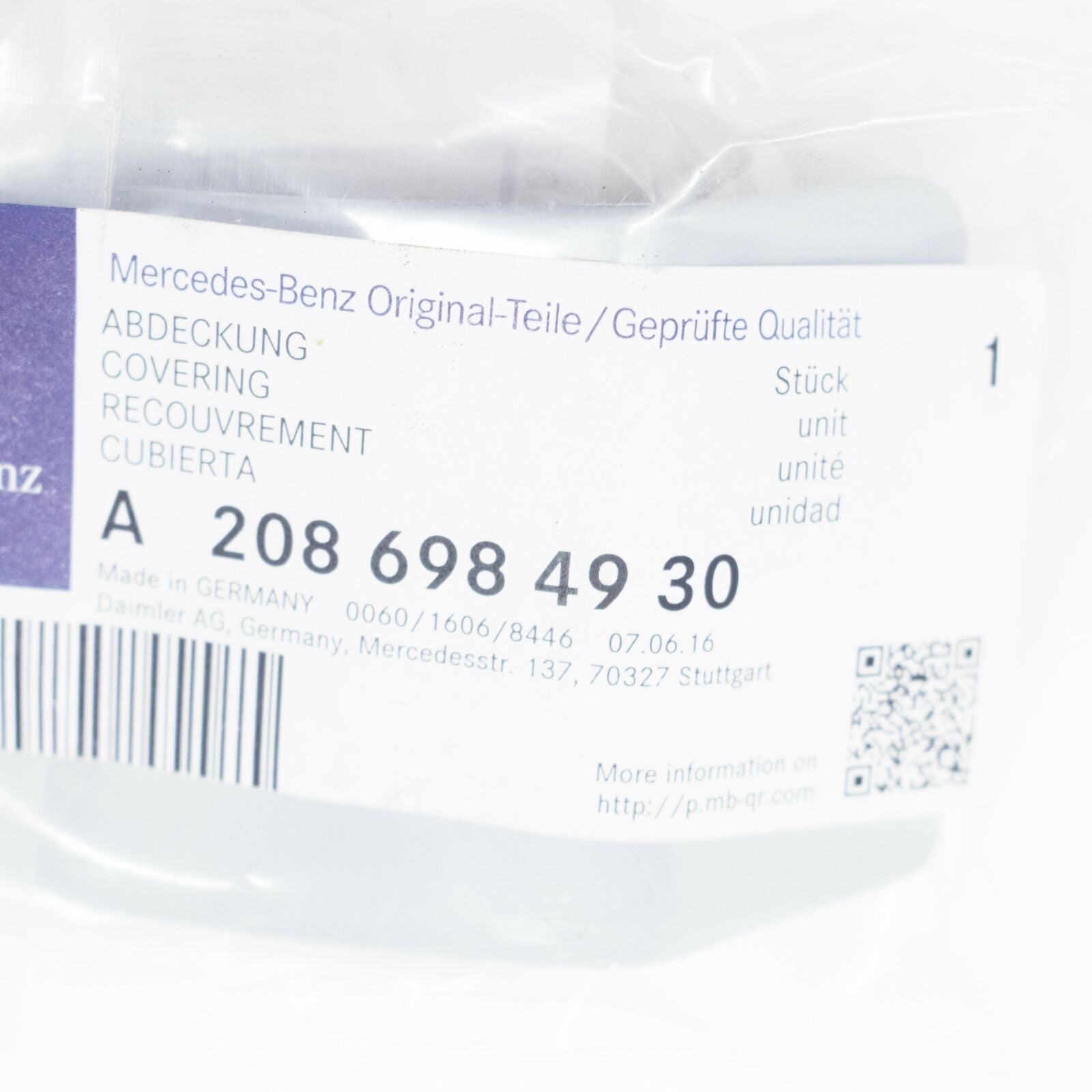 NEW MERCEDES-BENZ CLK C208 FRONT RIGHT SIDE SKIRT COVER A2086984930 ORIGINAL