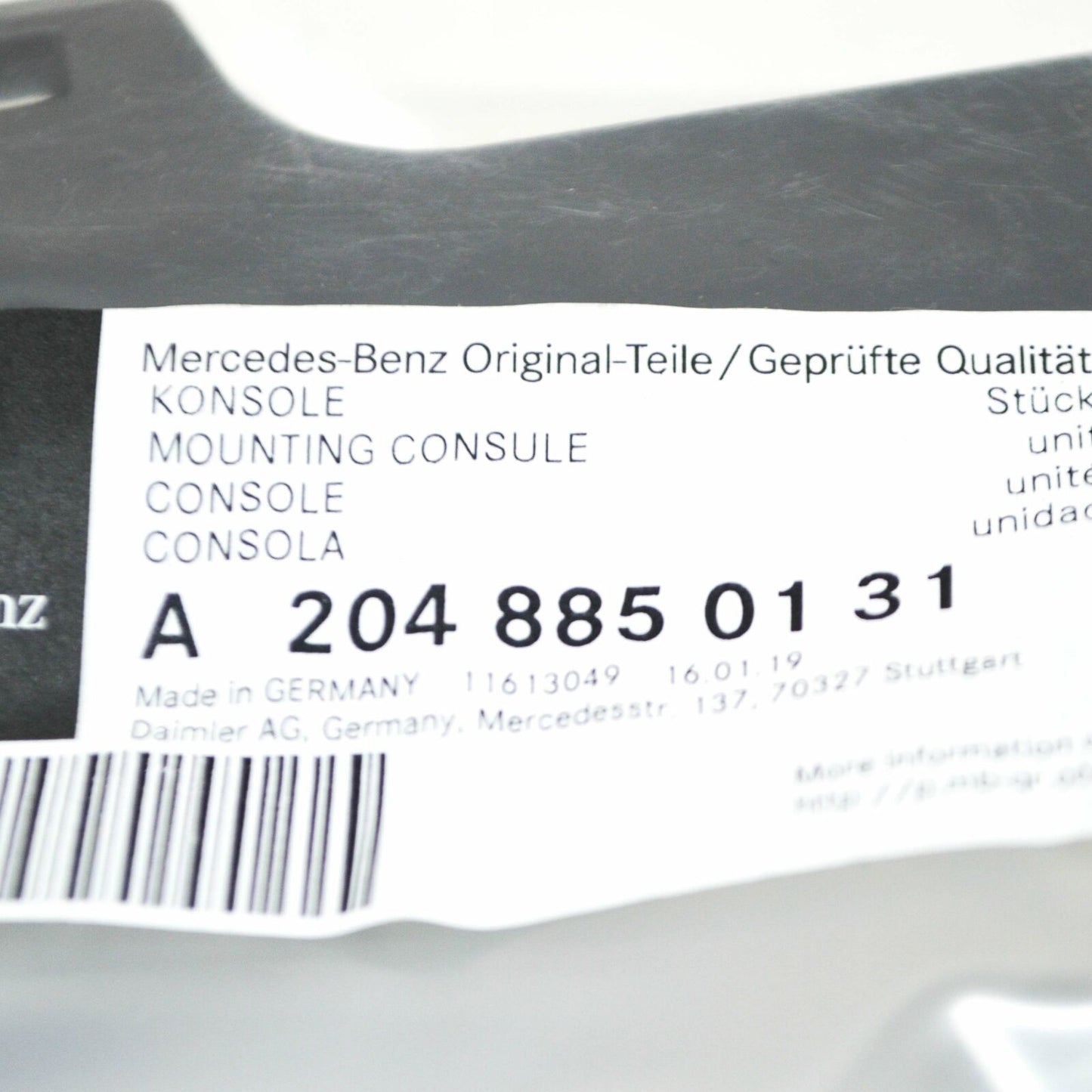 NEW MERCEDES-BENZ GLK X204 FRONT RIGHT BEZEL BRACKET A2048850131 ORIGINAL