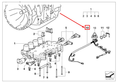 NEW BMW 3 E46 WIRING HARNESS W/ TEMP SENSOR 7504752 24367504752 ORIGINAL