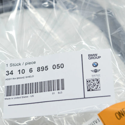 NEW BMW X5 E70 FRONT RIGHT BRAKE DISC SHIELD PLATE 6895050 34106895050 ORIGINAL