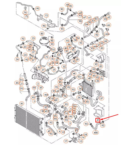 NEW VOLKSWAGEN PASSAT B6 RADIATOR SUPPORT AIR GUIDE 3C0121333