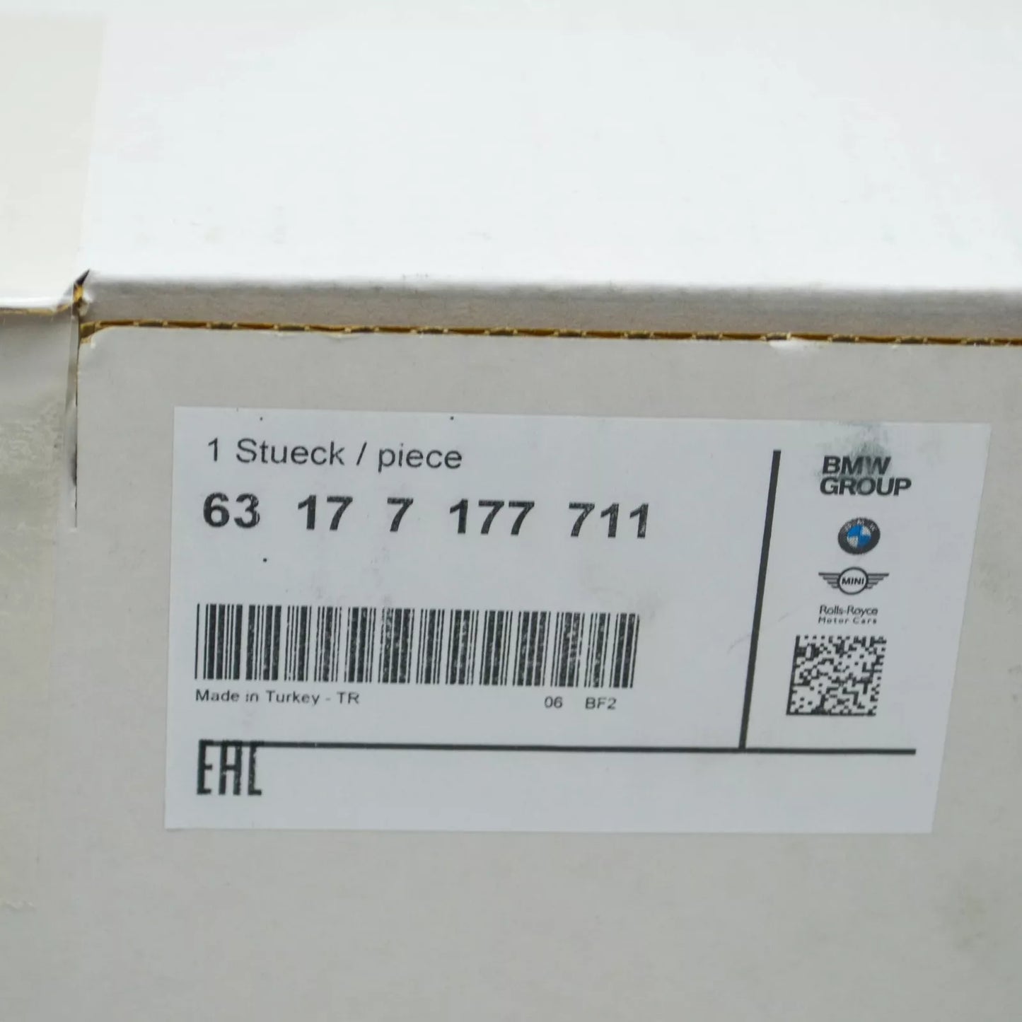 NEW BMW 5 E60 FRONT LEFT FOG LIGHT 63177177711 ORIGINAL