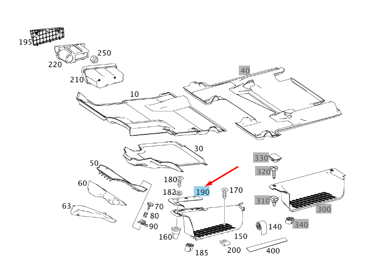 NEW MB SPRINTER W906 FRONT RIGHT ENTRANCE COVER A90668626077J69 ORIGINAL