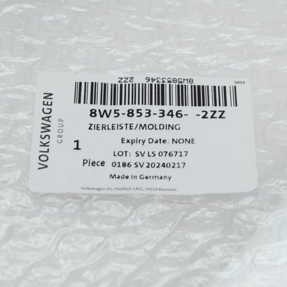 NEW AUDI A4 B9 REAR RIGHT SIDE WINDOW TRIM STRIP 8W58533462ZZ ORIGINAL