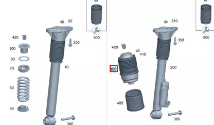 NEW MERCEDES-BENZ GLE W167 REAR LEFT AIR SPRING A1673203901 ORIGINAL