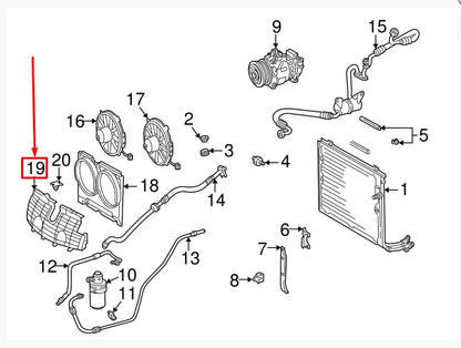 NEW MERCEDES-BENZ C-CLASS W202 RADIATOR COVERING A2025000718