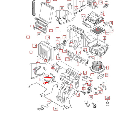 NEW AUDI A3 8PA LEFT HEATER FLAPER MOTOR ACTUATOR 5WA898511