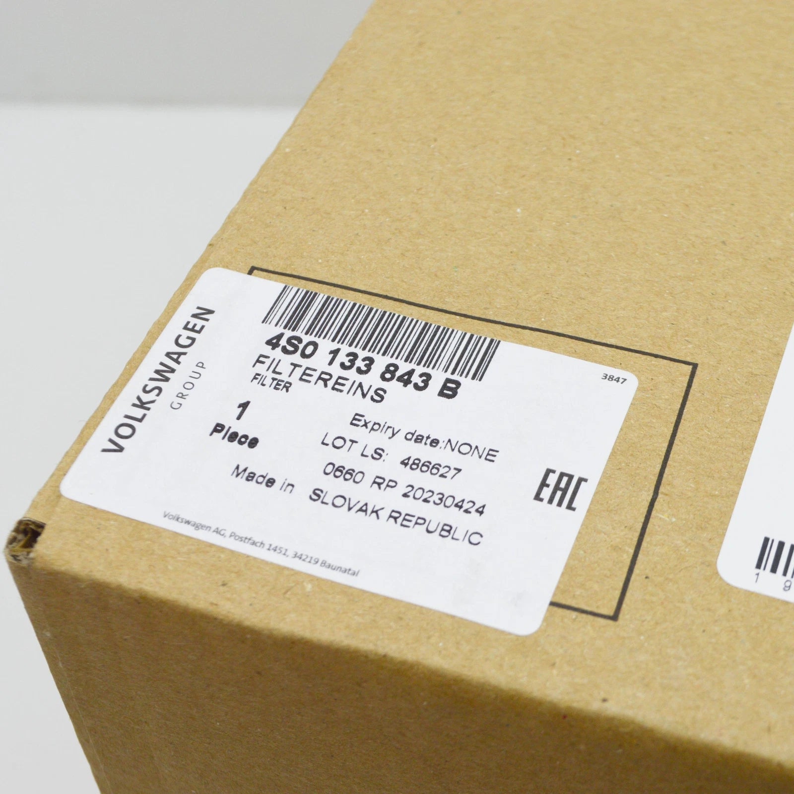 NEW AUDI R8 SPYDER 4S LEFT AIR FILTER BOX UPPER PART 4S0133843B 2016 ORIGINAL