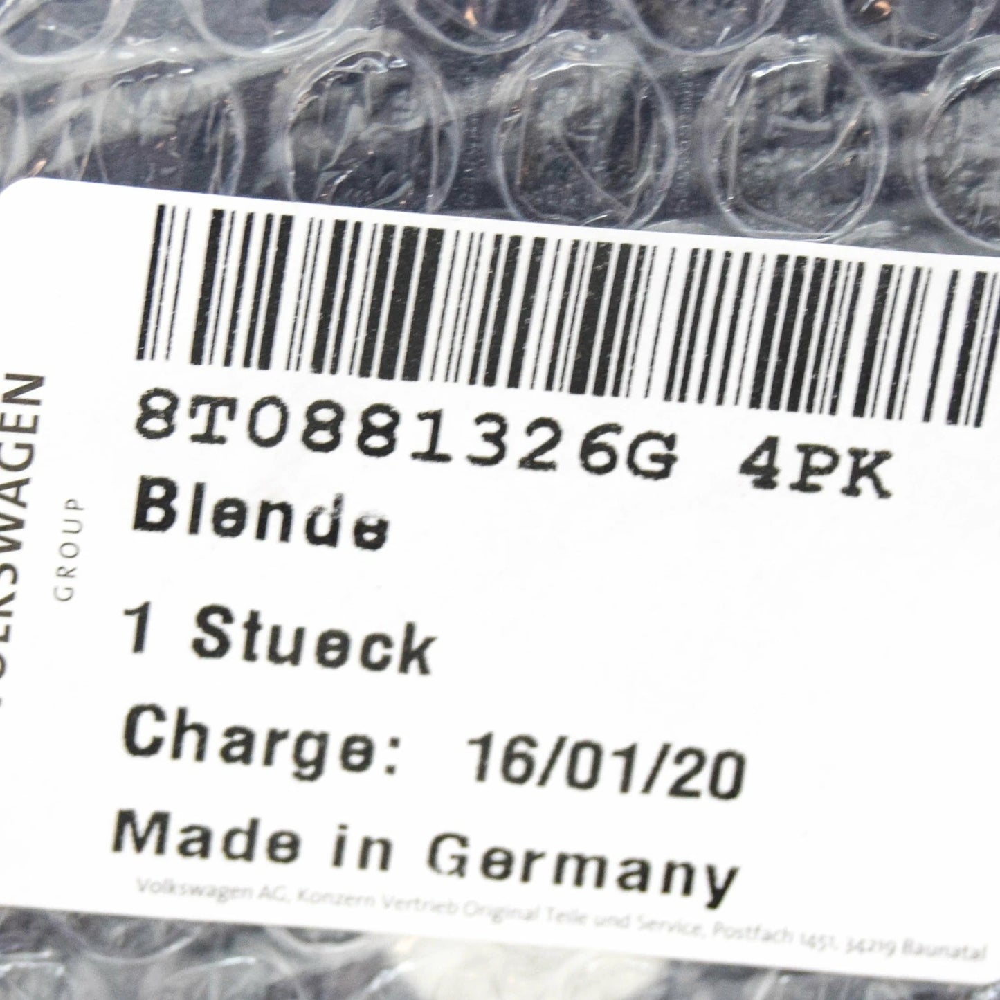 NEW AUDI A5 8T3 FRONT SEAT RIGHT OUTER TRIM COVER 8T0881326G4PK ORIGINAL