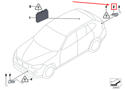 new bmw 1 cabrio e88 parktronic 66216988965 6988965 original