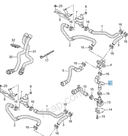 NEW AUDI A4 B8 HEATING HOSE PIPE 8K0819334AJ 8K081933 4AJ ORIGINAL