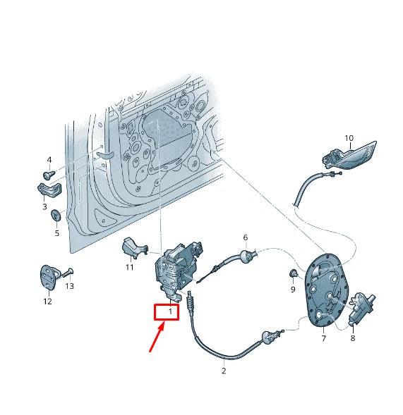 NEW AUDI Q8 4MN FRONT LEFT DOOR LOCK LHD 4K1837015L ORIGINAL