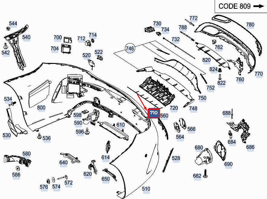 new mercedes-benz c coupe c205 rear parking aid wiring a2055406192 original