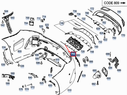 new mercedes-benz c coupe c205 rear parking aid wiring a2055406192 original