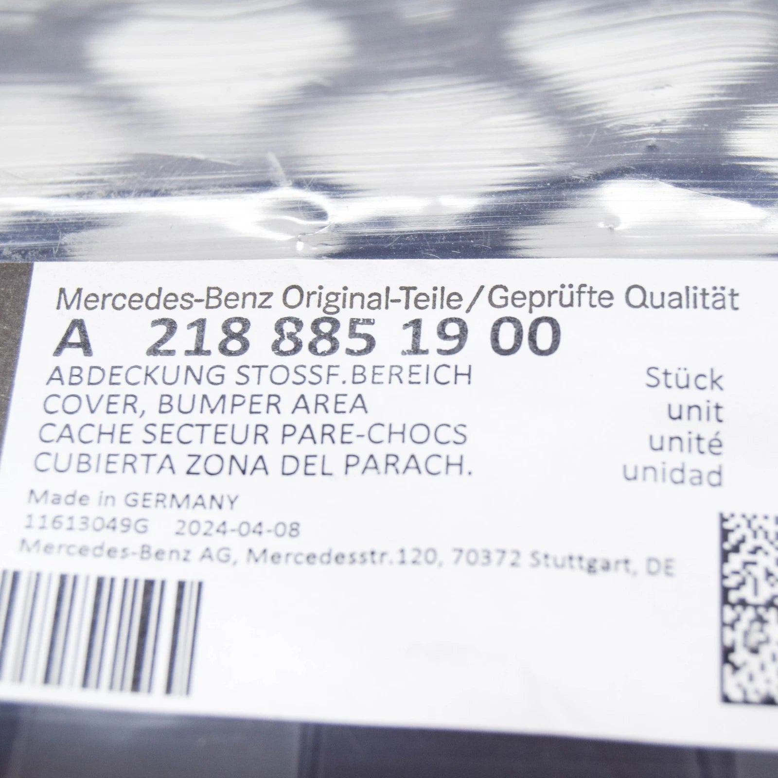 NEW MERCEDES-BENZ CLS C218 AMG FRONT BUMPER LOWER GRILLE A2188851900 ORIGINAL