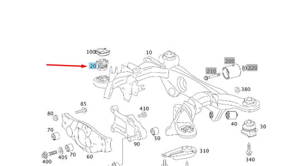 NEW MERCEDES-BENZ S W221 REAR AXLE BUSHING A2213511742