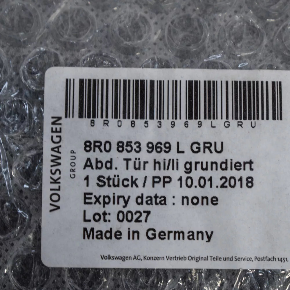 NEW AUDI Q5 8R REAR LEFT DOOR LOWER MOULDING 8R0853969LGRU ORIGINAL