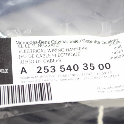 NEW MB GLC X253 REAR BUMPER ELECTRICAL WIRING HARNESS A2535403500