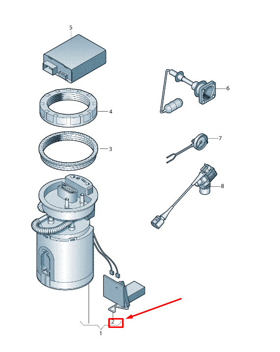 new audi a1 mk1 fuel gauge sender 6rd919673c original