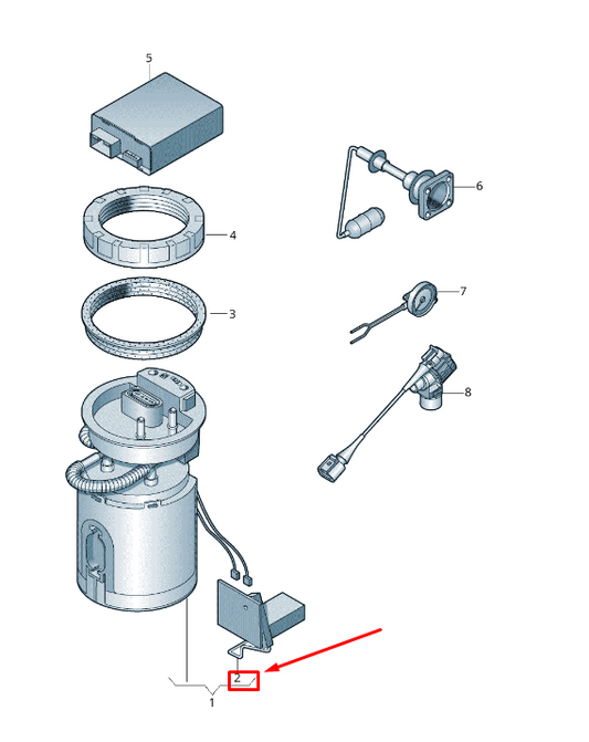 new audi a1 mk1 fuel gauge sender 6rd919673c original