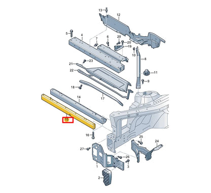 NEW AUDI E-TRON SPORTBACK GEA FRONT CROSS MEMBER 4KE805844 ORIGINAL