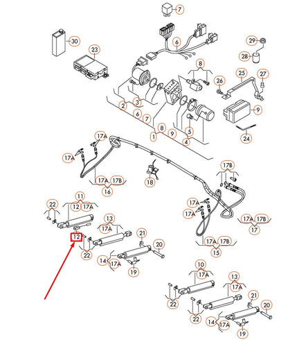 NEW AUDI A5 CONVERTIBLE 8F RIGHT HALL SENSOR 8F0959109