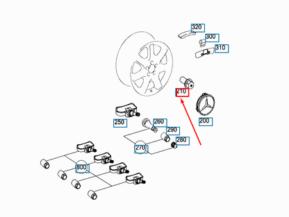 new mercedes-benz slk r172 wheel bolt a0009905107 original