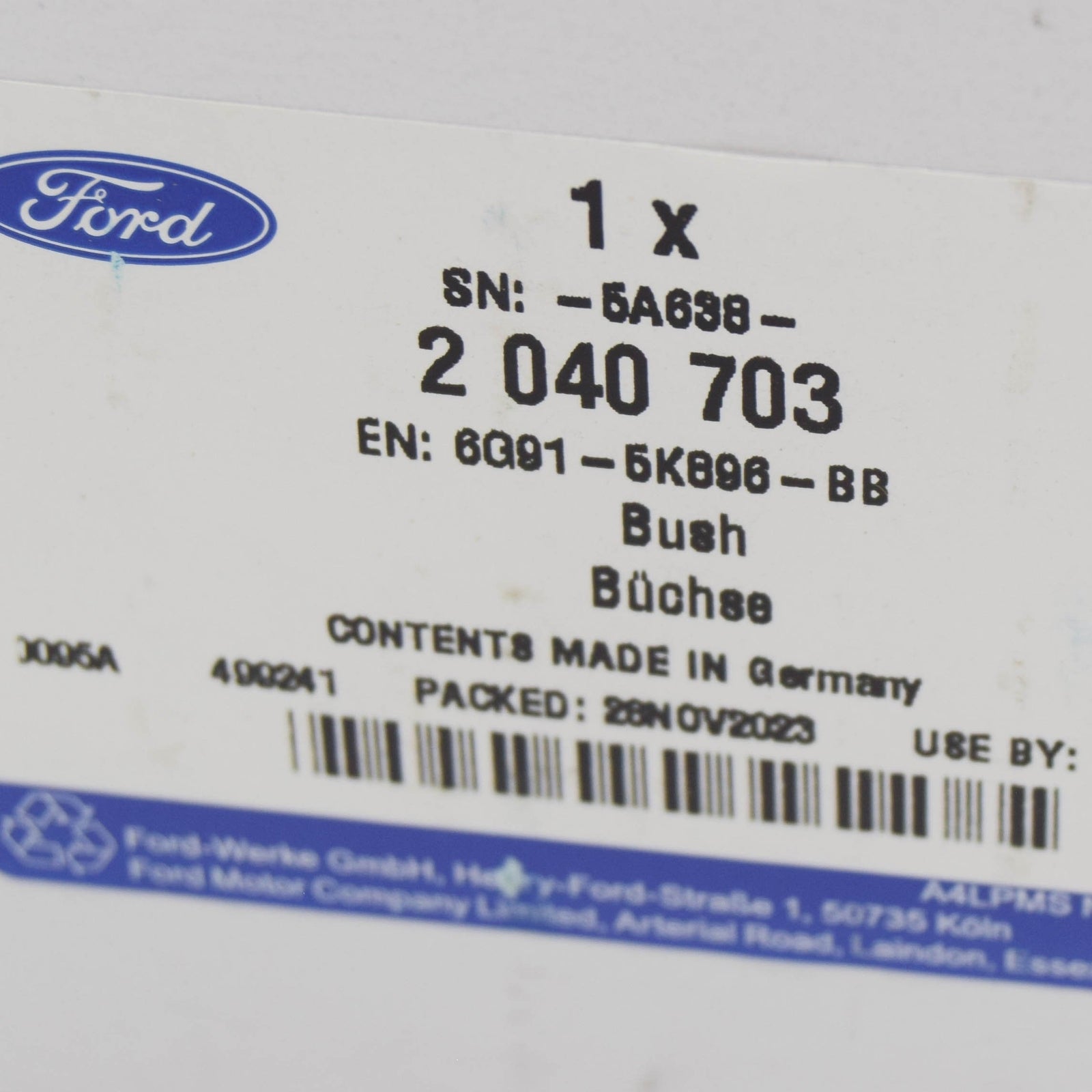 new ford mondeo mk4 rear right control arm bushing 6g91-5k896-ba 2040703