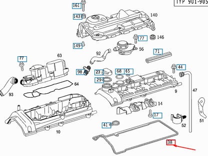 NEW MERCEDES-BENZ VITO 638 CYLINDER HEAD GASKET A6460161221 ORIGINAL