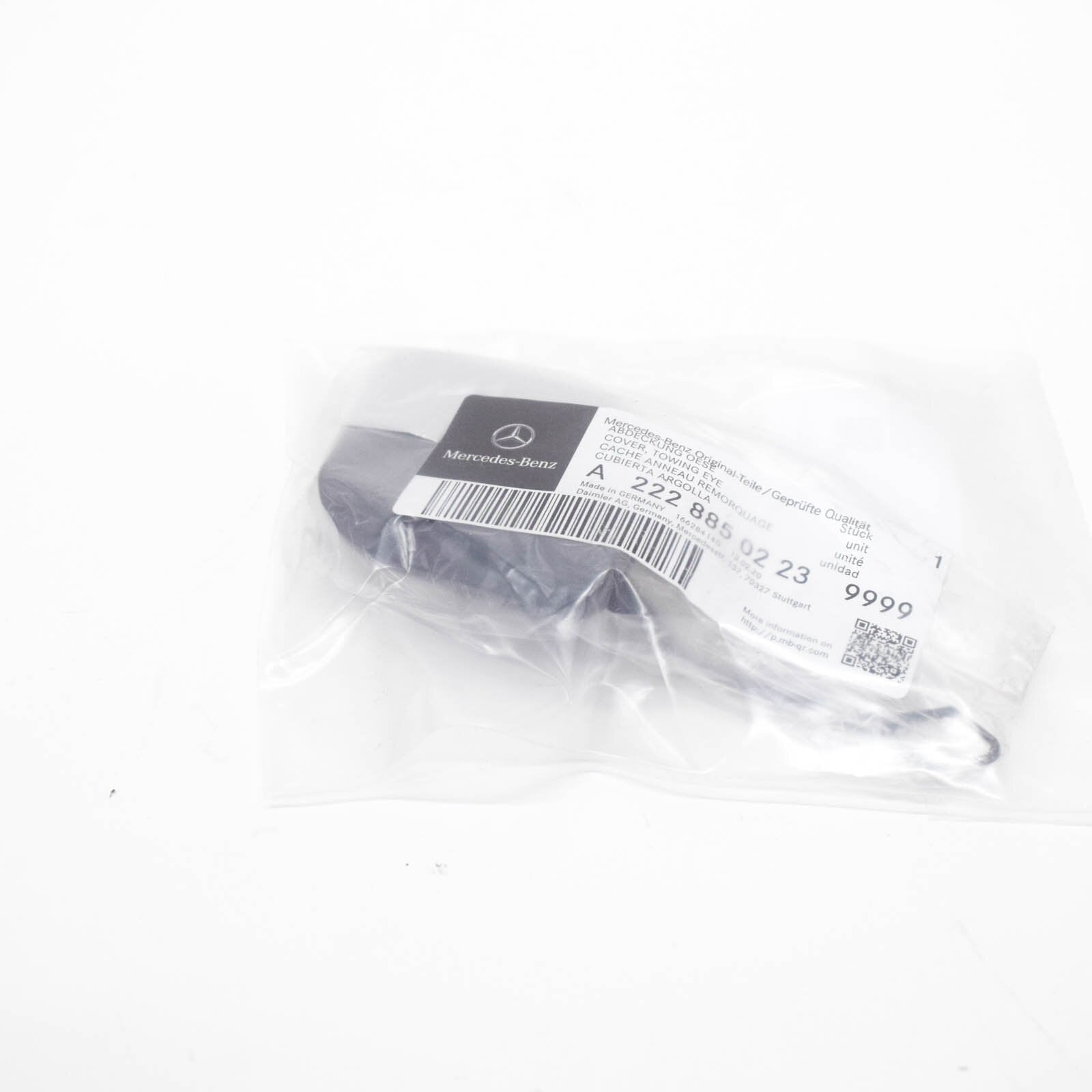 NEW MERCEDES-BENZ S-CLASS W222 REAR BUMPER TOW EYE COVER A22288502239999