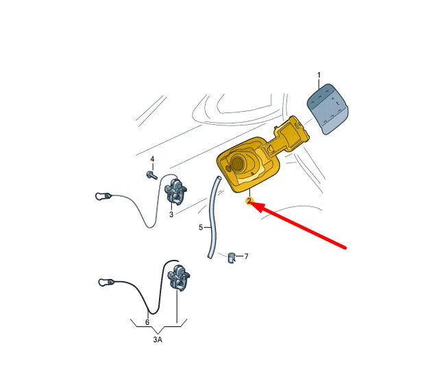 NEW AUDI A3 8V FUEL FILLER FLAP INSERT 8V4809906D