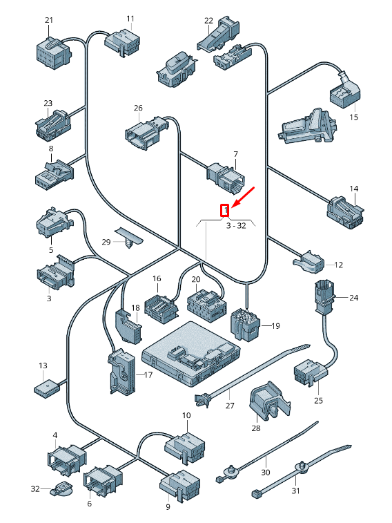 new audi a6 avant c7 front right seat frame harness lhd 4g8971366bh original