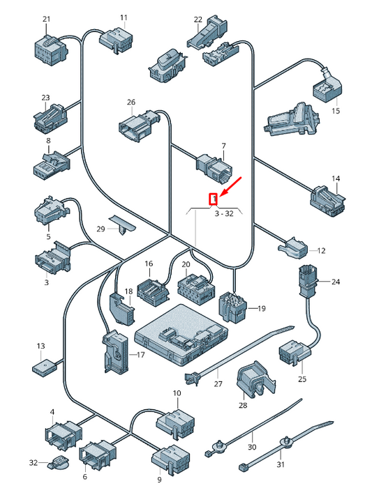 new audi a6 avant c7 front right seat frame harness lhd 4g8971366bh original