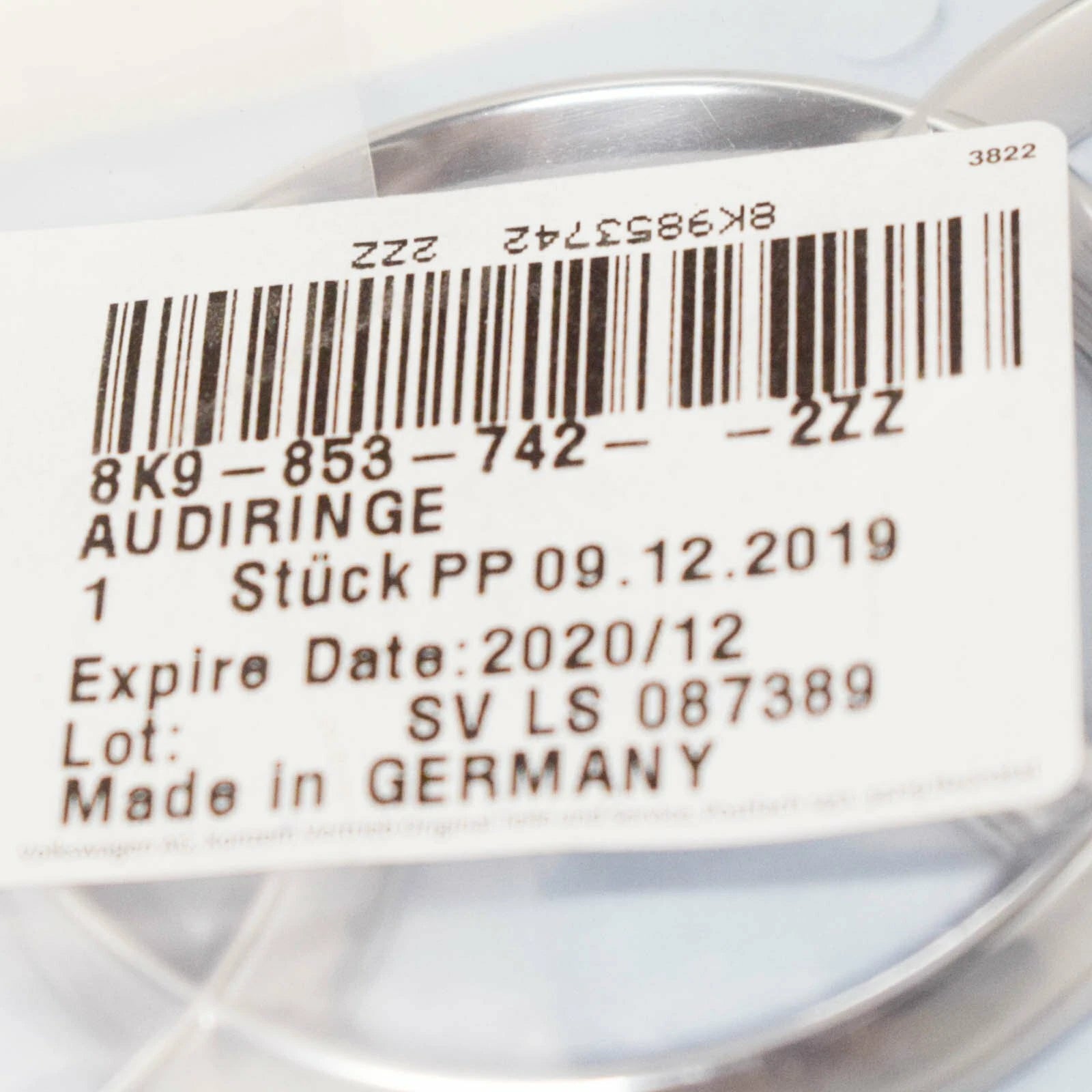 NEW AUDI A4 B8 REAR TRUNK LID EMBLEM LOGO BADGE 8K98537422ZZ