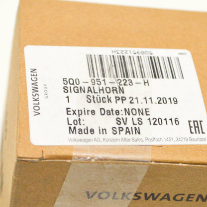 NEW VOLKSWAGEN TIGUAN 5N HORN SIGNAL 5Q0951223H 2018 ORIGINAL