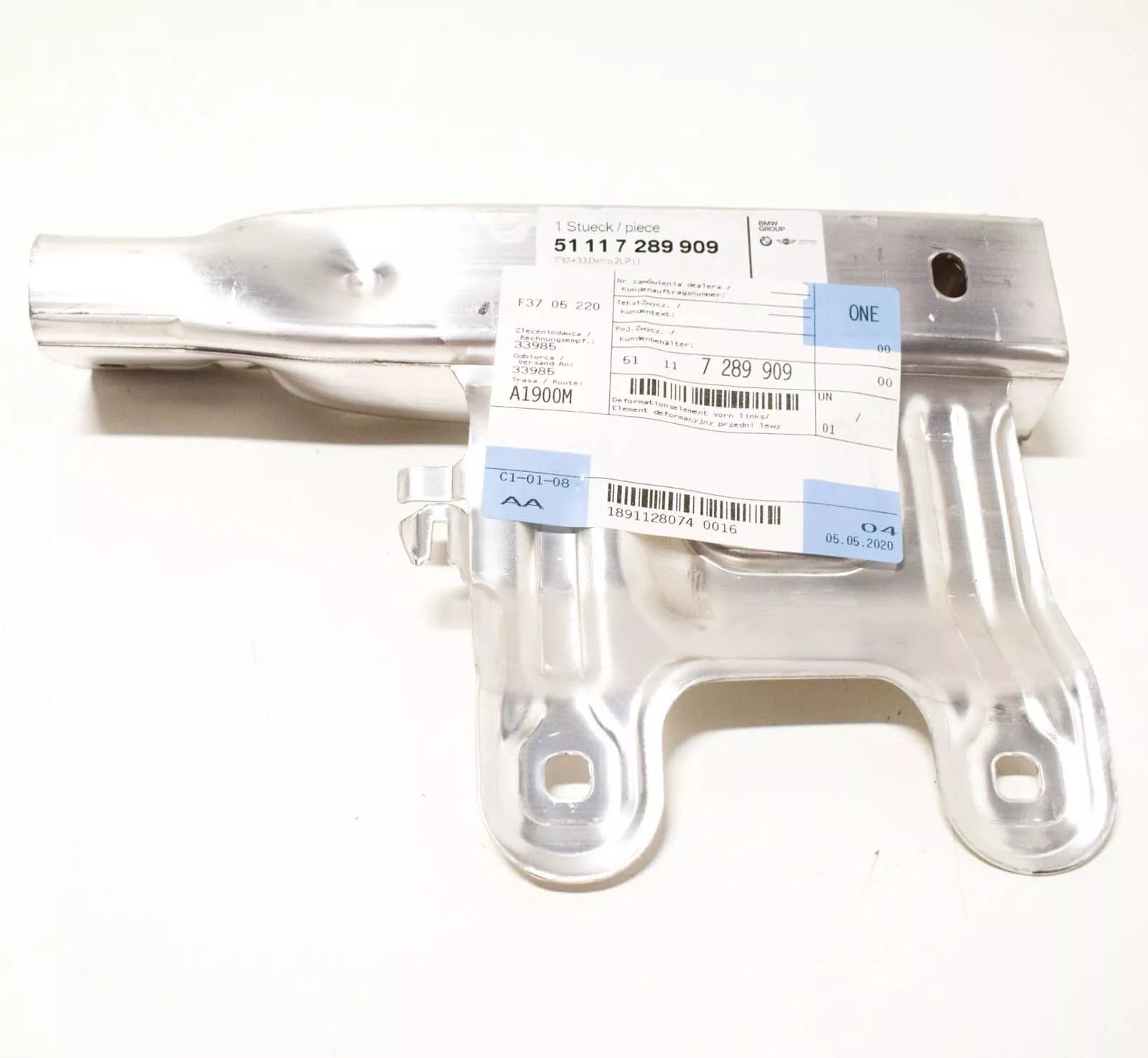 NEW BMW 3 GT F34 FRONT BUMPER LEFT LOWER DEFORMATION ELEMENT 51117289909