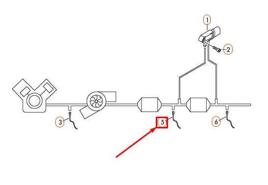 NEW VOLKSWAGEN AMAROK EXHAUST GAS TEMPERATURE SENSOR 03L906088FE