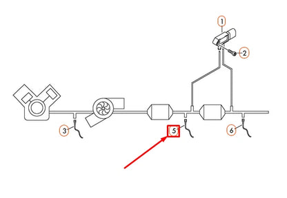 NEW VOLKSWAGEN AMAROK EXHAUST GAS TEMPERATURE SENSOR 03L906088FE