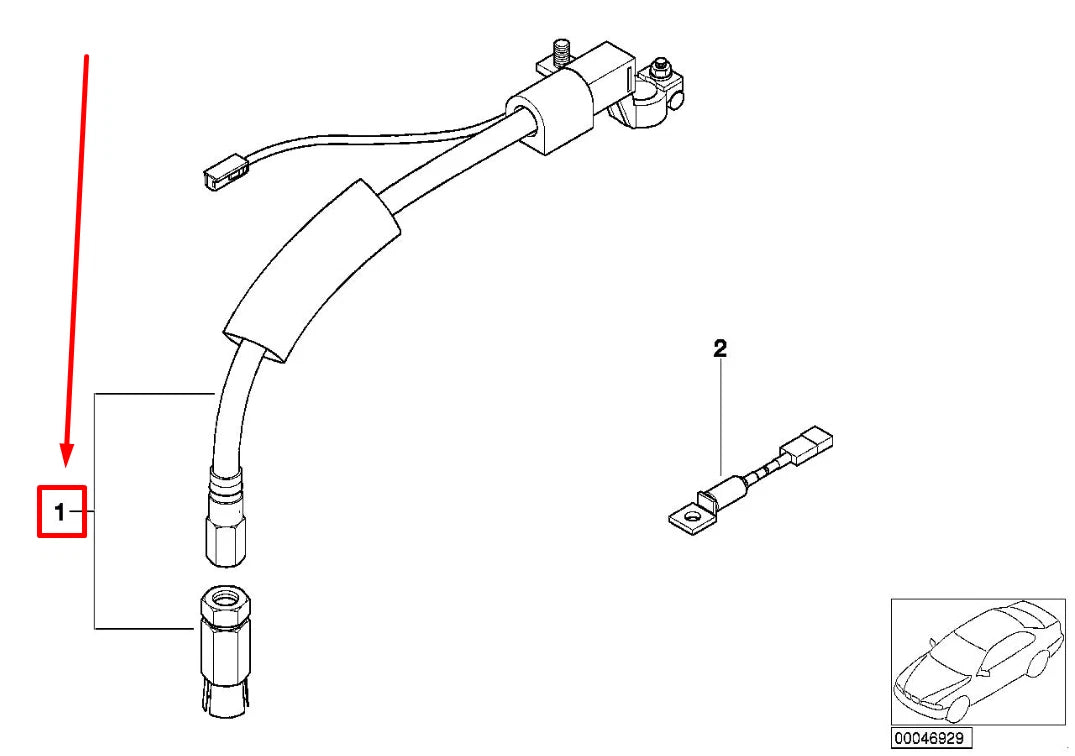 NEW BMW 5 E39 SAFETY BATTERY TERMINAL CLAMP REP. KIT 1733937 12421733937